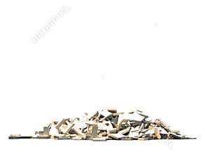 demolished building