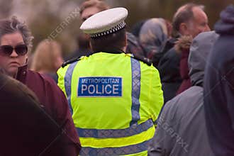 Police Presence Crowd