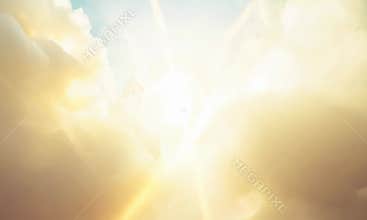 Celestial Splendor: Majestic Gateway Glowing with Heavenly Light