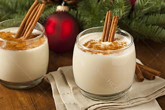Homemade Festive Cinnamon Eggnog