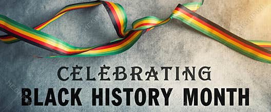 Celebrating Black History Month with vibrant ribbons