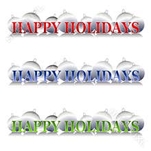 Happy Holidays Ornaments Logo