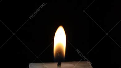 Burning Candle light, blown out in the end