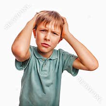 Boy child sad angry upset kid face frustrated
