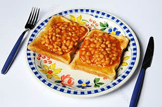 Baked beans on toast.