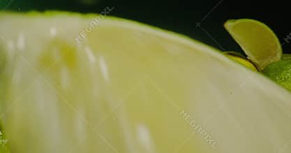 Fresh limes in water create a refreshing drink with delightful bubbles and zest