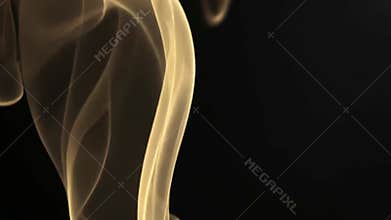 Abstract smoke on black background, mysterious fog and dark texture stock footage Generative AI