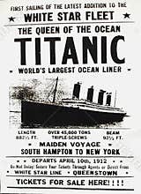 Titantic Advertising Poster, Cobh, Ireland