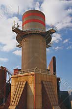 Pipe at heavy industry plant. Dar?ca, Istanbul, Turkey