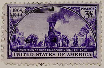 US stamp marks 1869 transcontinental railroad finish