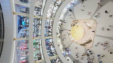 UAE, Dubai, 24 September 2024: the interiors of the largest shopping mall in the world, Dubai Mall, the storefronts of
