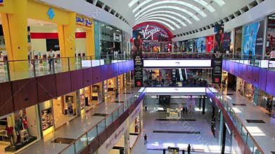 Dubai Mall from inside with buyers, United Arab Emirates
