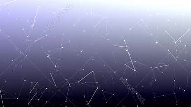 Gradient blue web polygonal network animation floating shapes motion graphics background