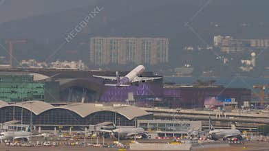 Airbus A321 of HK express take off