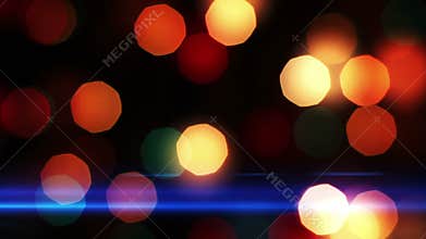 Lights Out of Focus. Holiday background.