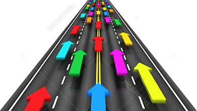 Traffic on the road