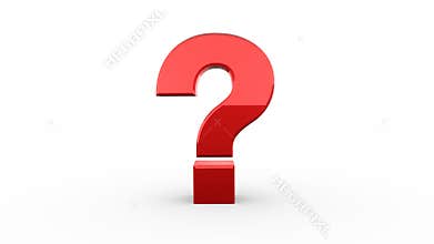 Red Question Mark Spinning