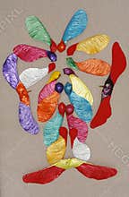 Maple seed arrangement