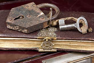 Key on book