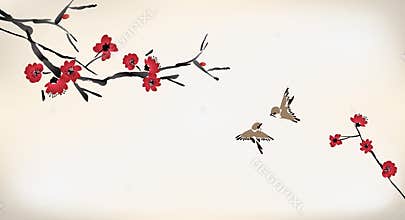 Blossom painting