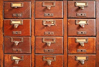 Old card catalog