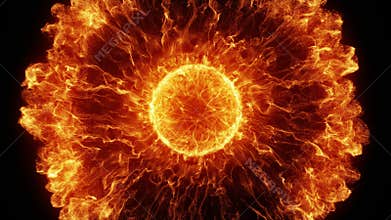 Hot Particle Shockwave Explosion