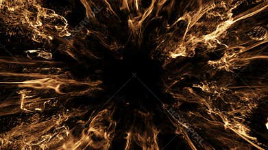 Hot Particle Shockwave Explosion