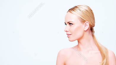 Adorable Young Woman Looking