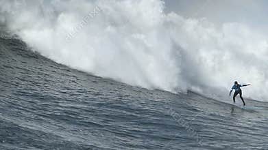 Big Wave Surfing at Mavericks Contest