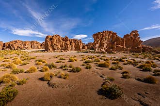 Bizarre rocks in the mountain
