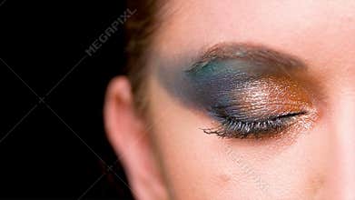 Close Up On Blinking Eye