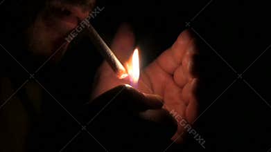 Lighting a Cigarette