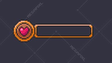 Pixel art game bar health