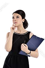 Thinking woman