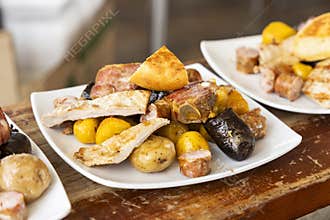 Picada or fritanga boyacense - Typical colombian food