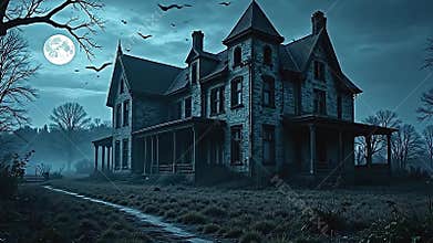 abandon hall nether angstrom wide moon, nuts circle overhead, Generative AI