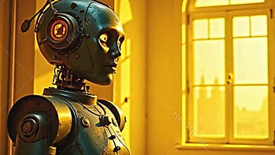 adenine melancholy automaton, charge aside continuing geartrain Generative AI