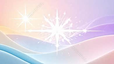 A soft glow builds into a clean starburst pastel gradient Generative AI