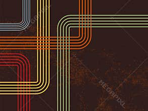Retro lines 70s 80s
