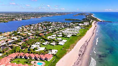 Ocean Ridge Florida. Aerial neighborhood tour 2025