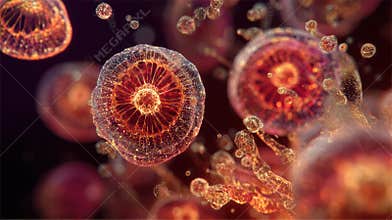 molecular structure visualizing microchimerism biological process