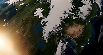 Earth from Space: A Serene Cosmic View of Our Planet