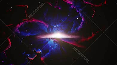 shining nebula galaxy in the universe ultra HD