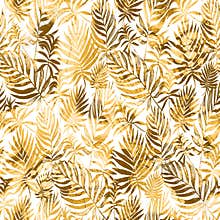 Light brown beige tropical foliage nature seamless pattern.