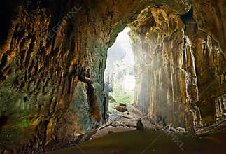 One of the most beautiful caves of Borneo Gomantong.Malaysia