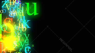 Flowing alphabet loop