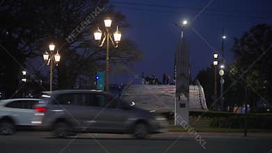 Night scenes in Recoleta.
