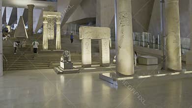 Giza, Egypt- July 26 2025: The Grand Egyptian Museum also known as the Giza Museum