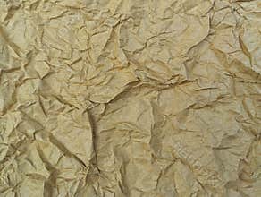 Abstrack crumpled brown paper texture surface background