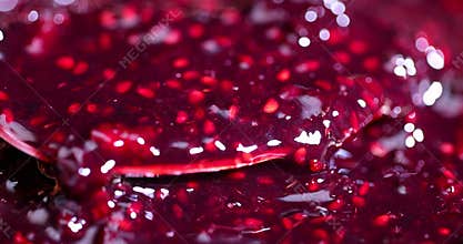 fresh raspberries and blackberries grated together with added sugar